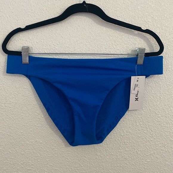 NWT-Hurley Max Solid Full Tab Side- Royal Blue- Bikini Bottom- Size XL - Picture 1 of 11